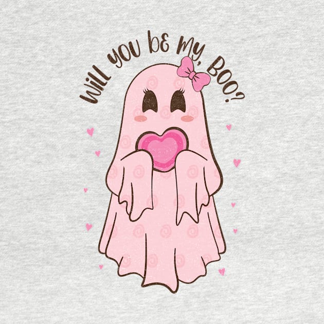 Will You Be My Boo T Shirt Valentine T shirt For Women by Xamgi